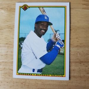 Topps Bowman Alfredo Griffin 1989 Totals Los Angeles Dodgers Trading Card 95